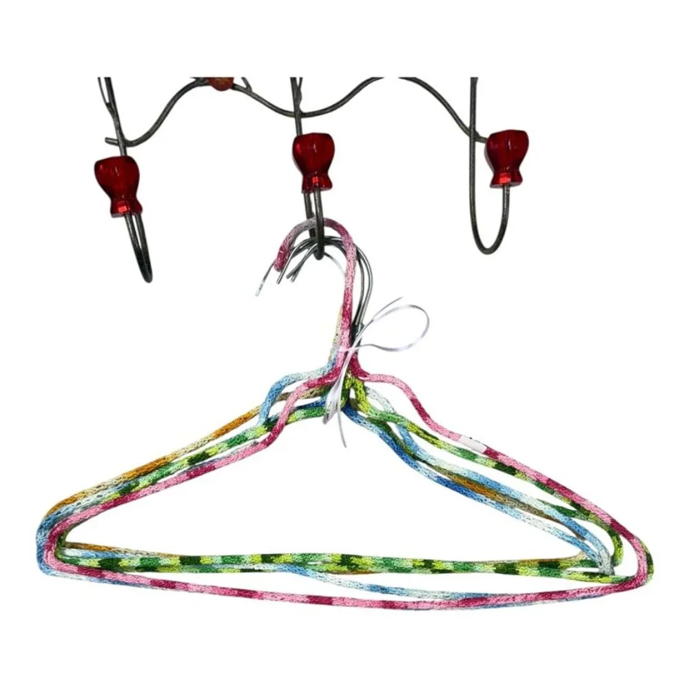 Six‎ Crochet Covered Hangers